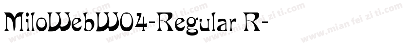 MiloWebW04-Regular R字体转换